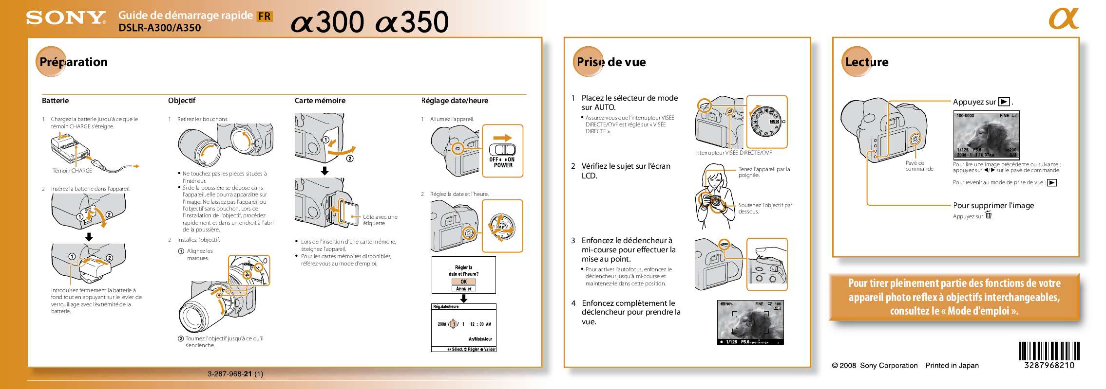 Sony A350 Manual Download